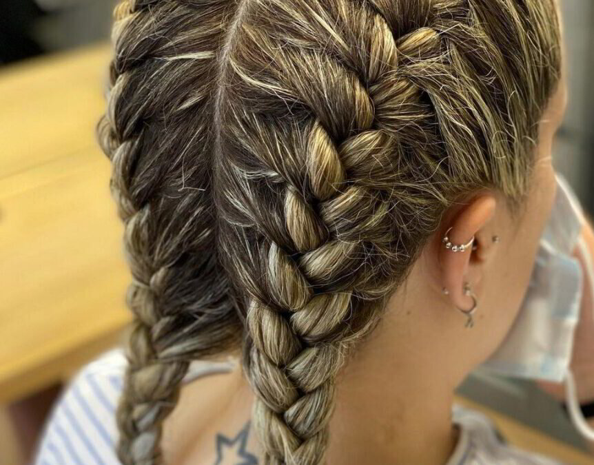 Peinado trenzas de boxeadora