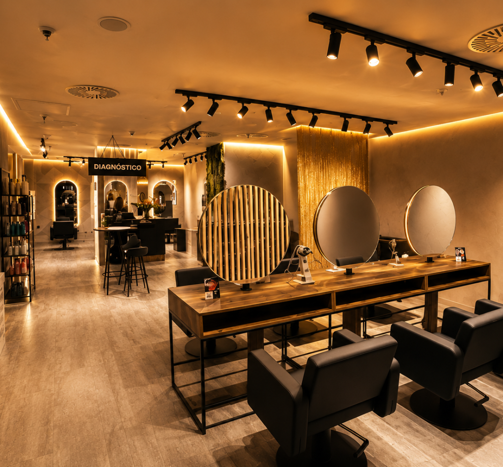 Salón de peluquería El Corte Inglés Gijón