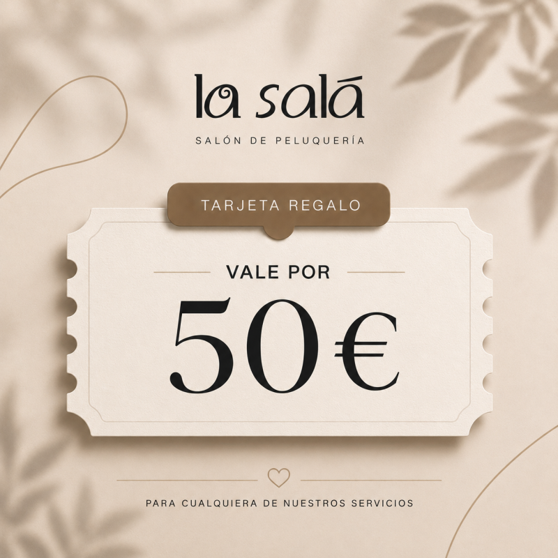 tarjetas regalo 50 peluquería