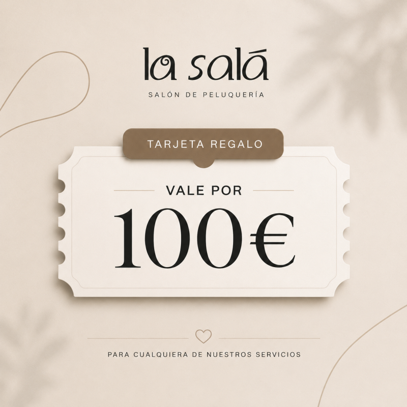 tarjetas regalo 100 peluquería