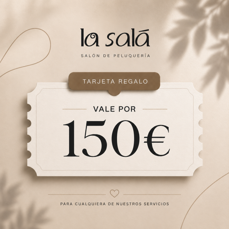 tarjetas regalo 150 peluquería