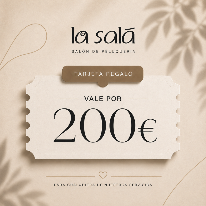 tarjetas regalo 200 peluquería