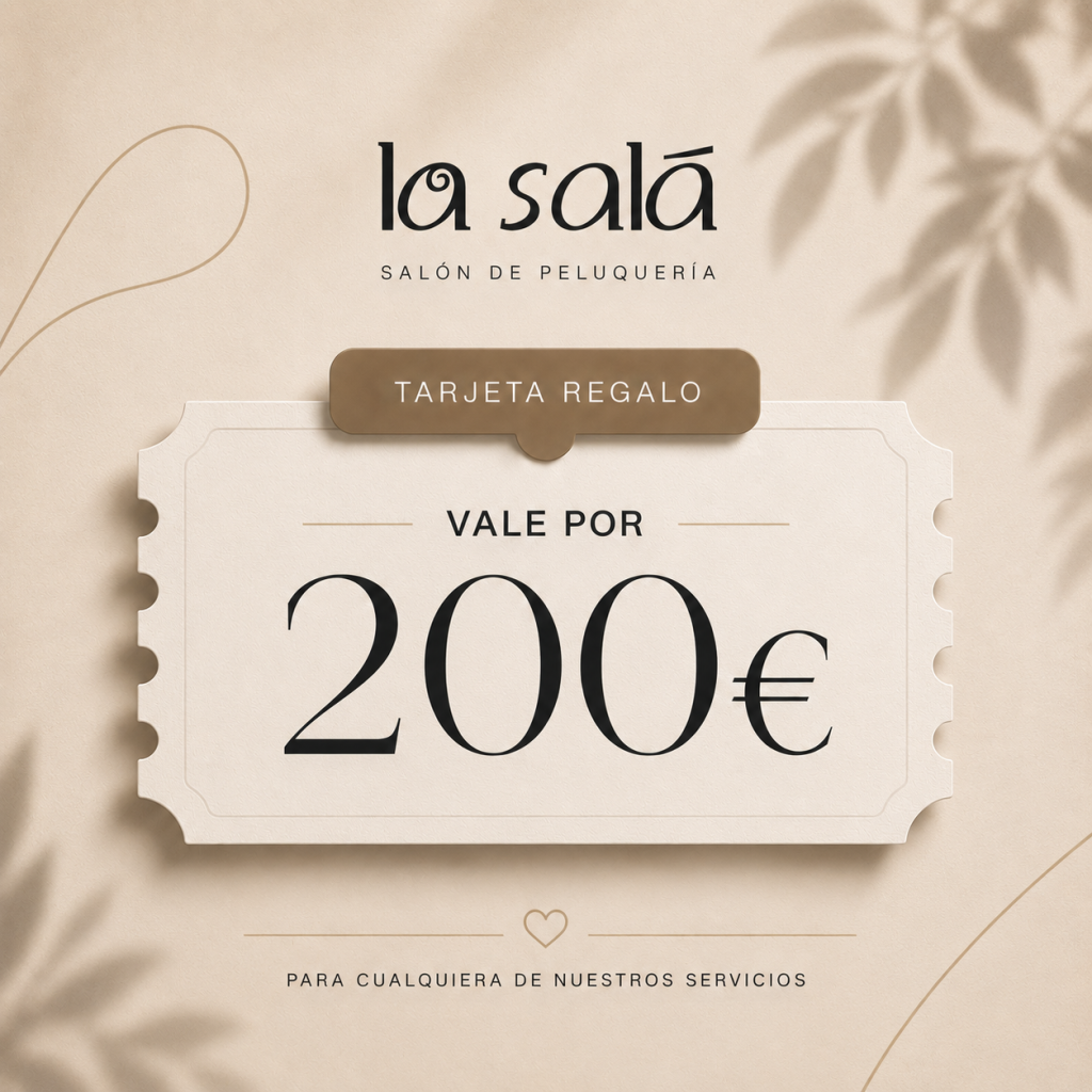 tarjetas regalo 200 peluquería